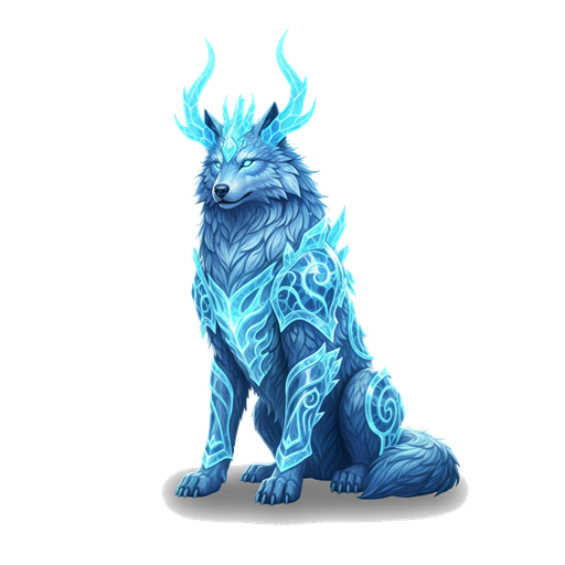 Ice Heart the Glacier Wolf